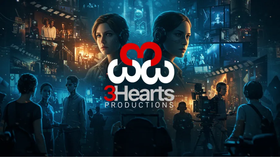 3 Hearts Productions logo