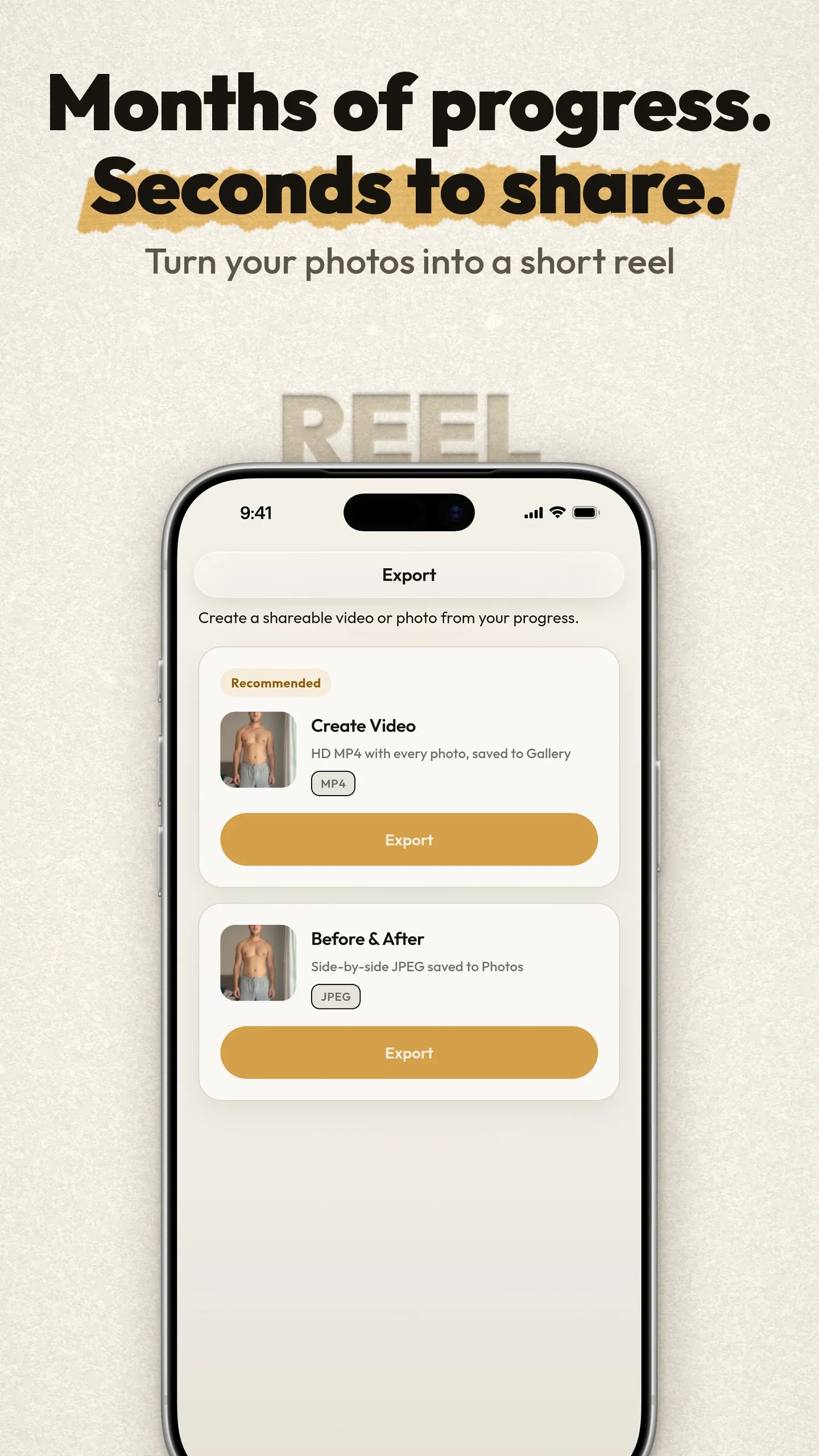 SameShot store image: turning months of photos into a short reel