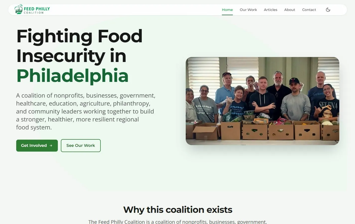 The Feed Philly Coalition home page