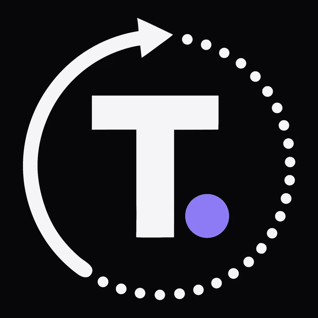 TimeBorn app icon: a T inside a circular update arrow