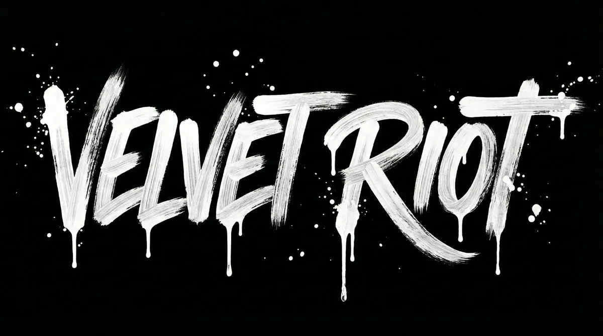 The Velvet Riot Wig Co.: brush wordmark